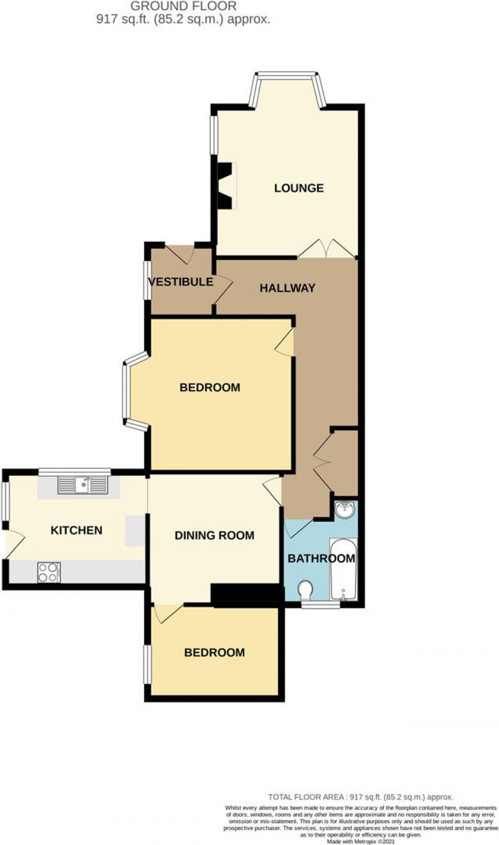 Floorplan for 67, Scalby Road Scarborough, YO12 5QL