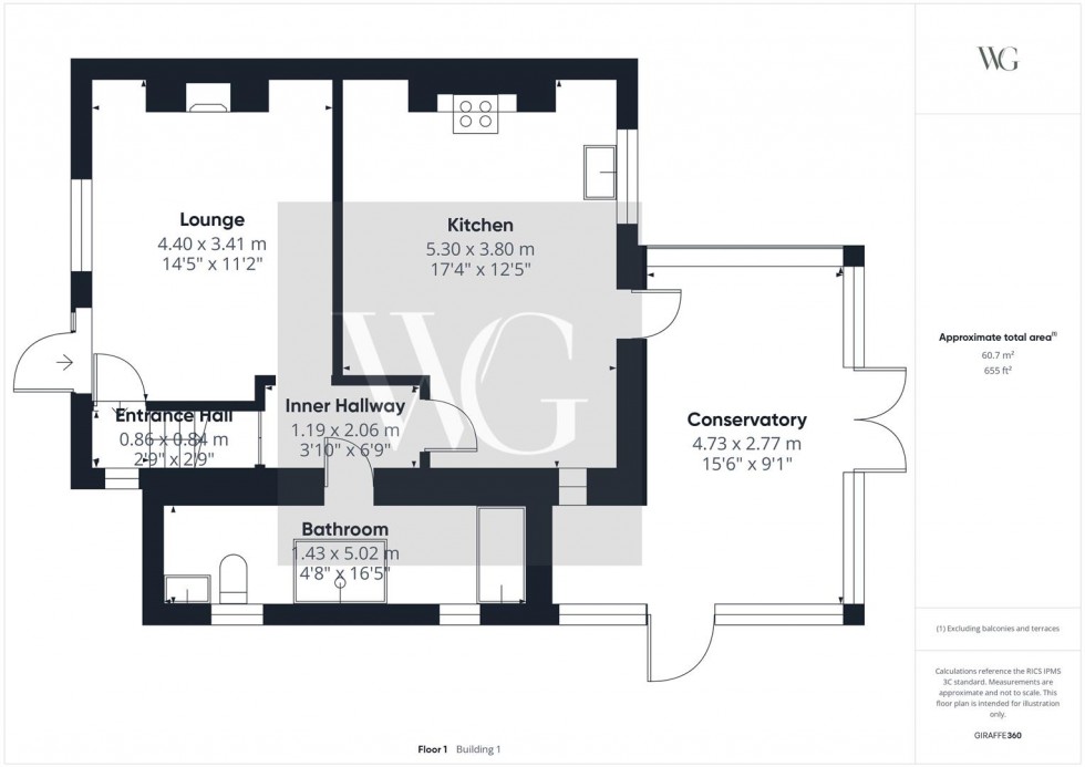 Floorplan for 4 Swaythorpe Cottages, Thwing, Driffield, YO25 3ED