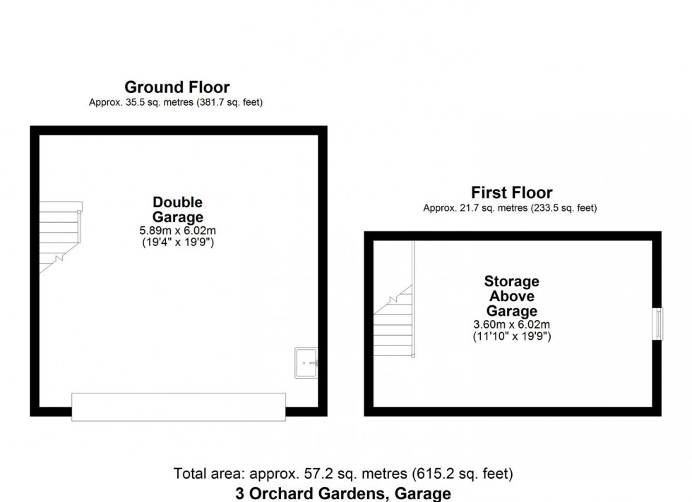Floorplan for 3 Orchard Gardens, Malton, North Yorkshire, YO17 7NA