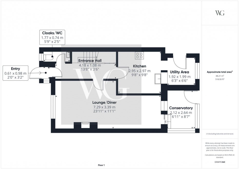 Floorplan for 5 Eastfield Close, North Frodingham, Driffield, YO25 8ND