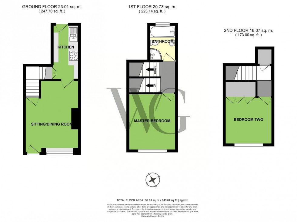 Floorplan for 125 Eastgate, Pickering, North Yorkshire, YO18 7DW