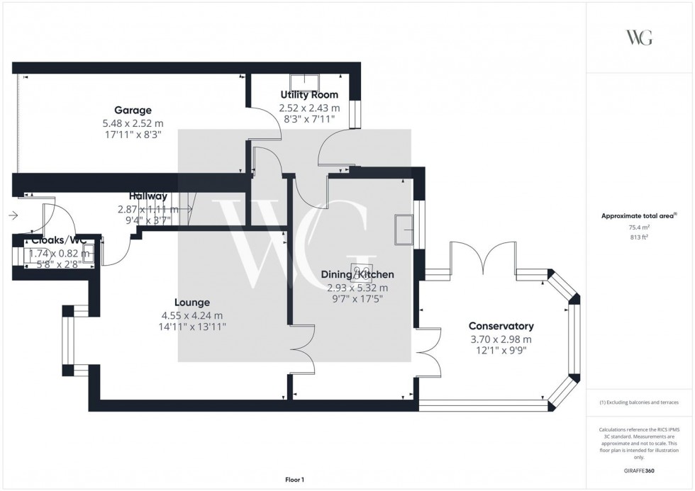 Floorplan for 57 Nornabell Drive, Beverley, HU17 9GJ