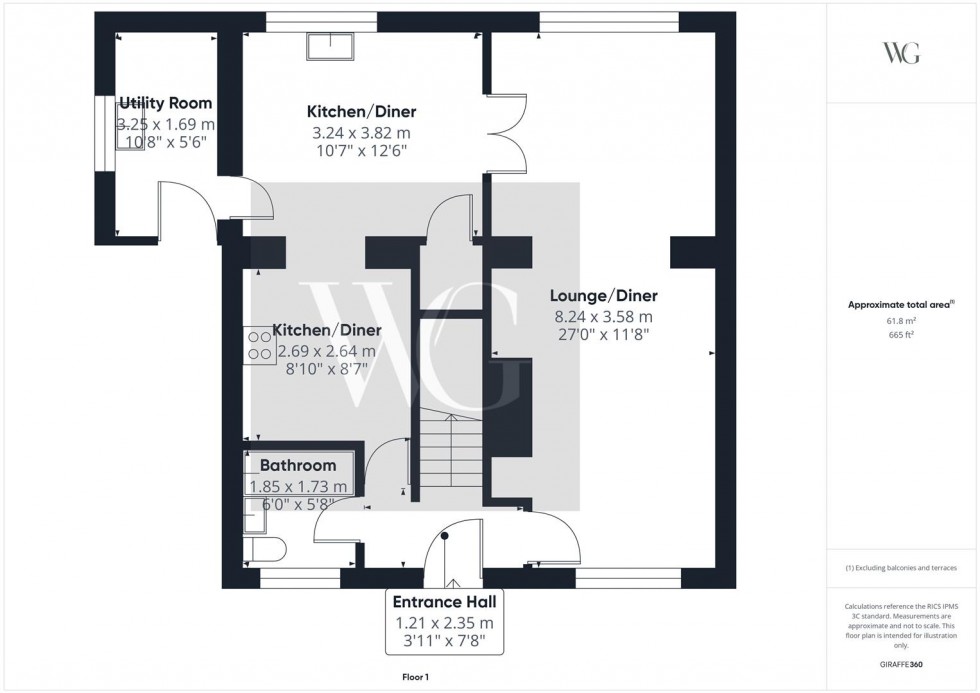 Floorplan for 1 East End, Garton-On-The-Wolds, Driffield, YO25 3EP