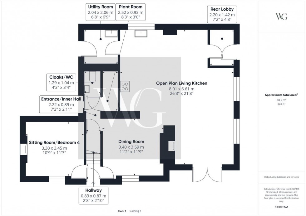 Floorplan for East Lea, Back Street, Langtoft, Driffield, YO25 3TG