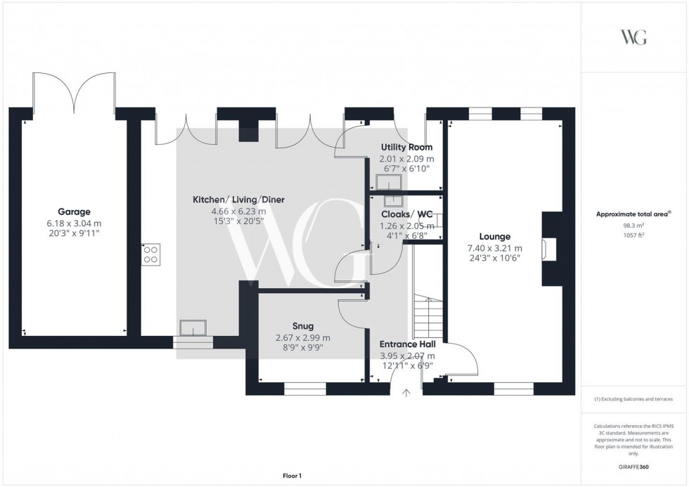 Floorplan for 6 Burton Road, Kilham, Driffield, YO25 4AD