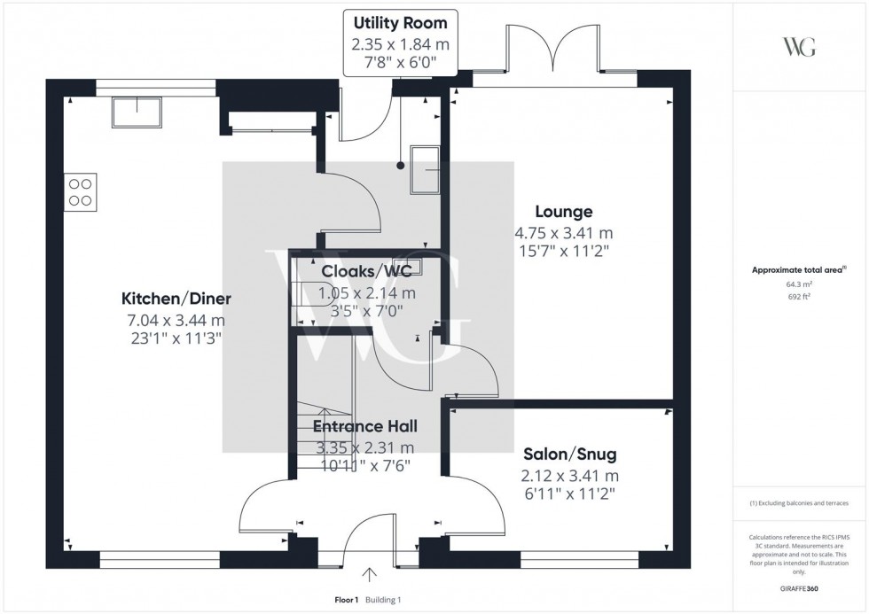 Floorplan for 24 White Avenue, Wolds View, Driffield, YO25 5FQ
