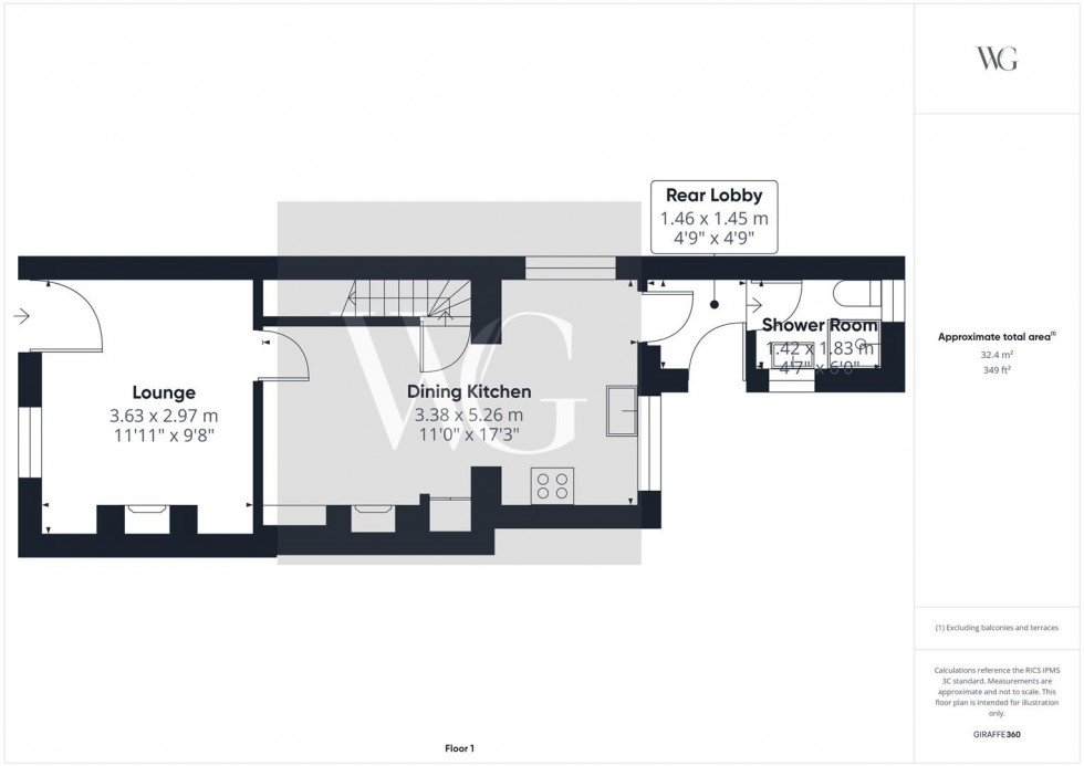 Floorplan for Cuckoo Cottage, 9 Main Street, Hutton Cranswick, Driffield, YO25 9QR