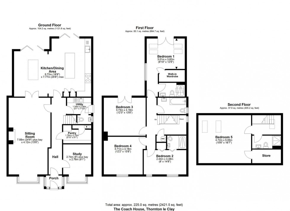 Floorplan for Low Street, Thornton Le Clay, York