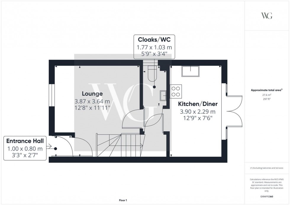 Floorplan for 53 Nalton Drive, Driffield, YO25 5GE