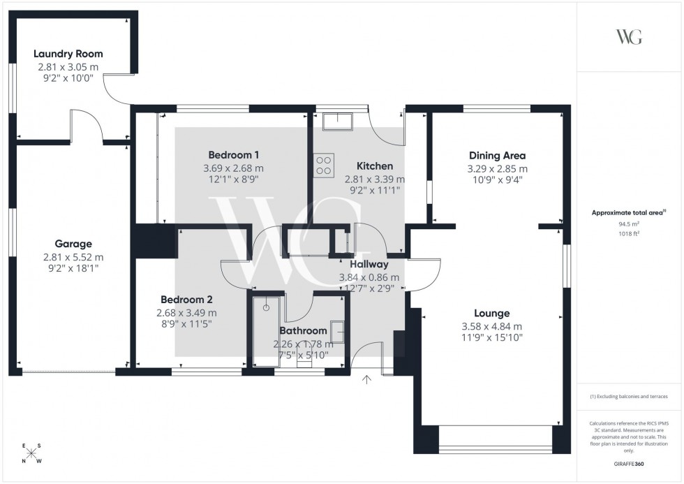 Floorplan for Darley Close, Kilham, YO25