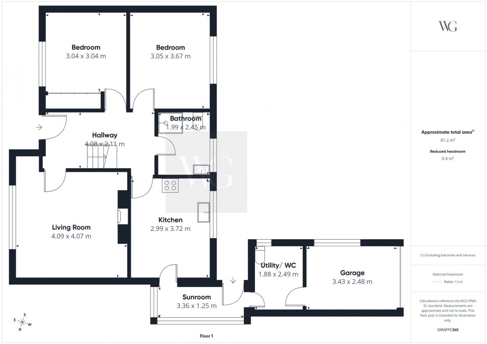 Floorplan for Garth End Road, West Ayton, YO13