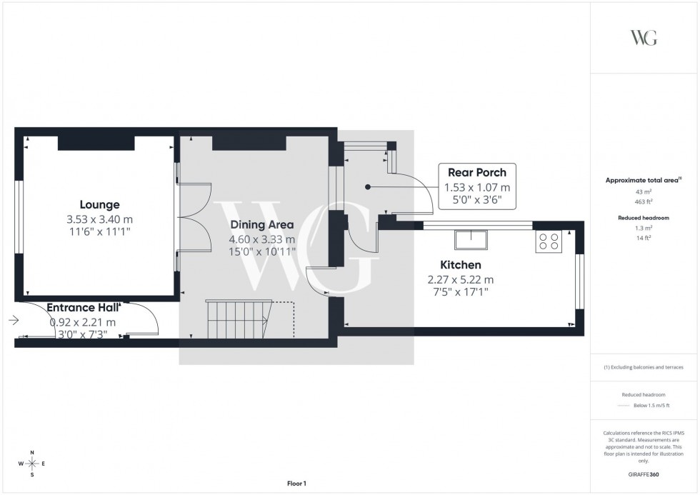 Floorplan for Eastgate South, Driffield, YO25