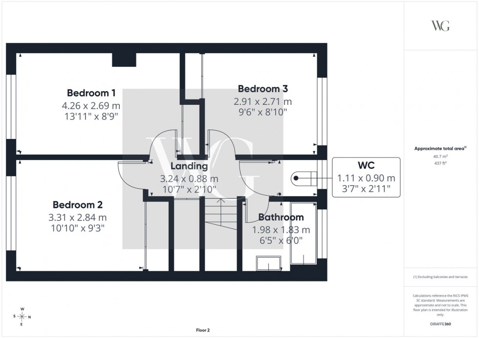 Floorplan for Laburnum Avenue, Cranswick, YO25