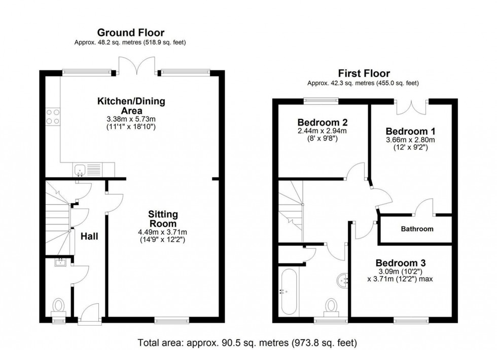 Floorplan for Pearsons Yard, Swinton, YO17