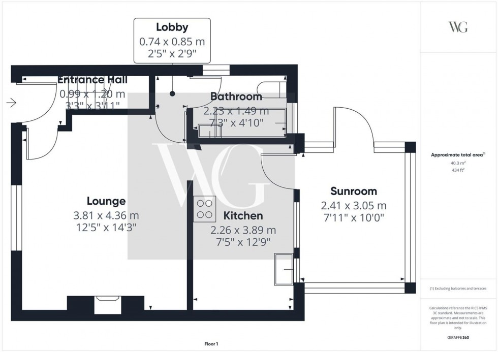 Floorplan for Hutton Road, Cranswick, YO25
