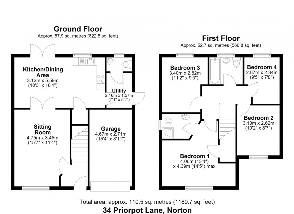 Floorplan for Priorpot Lane, Norton, YO17