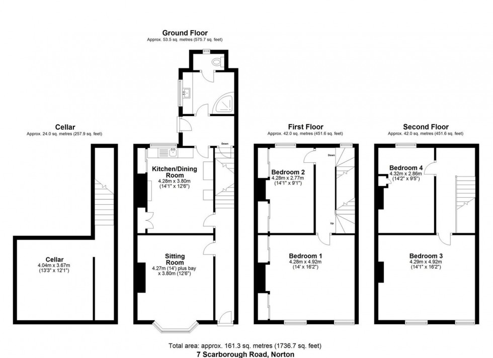 Floorplan for Scarborough Road, Norton, YO17