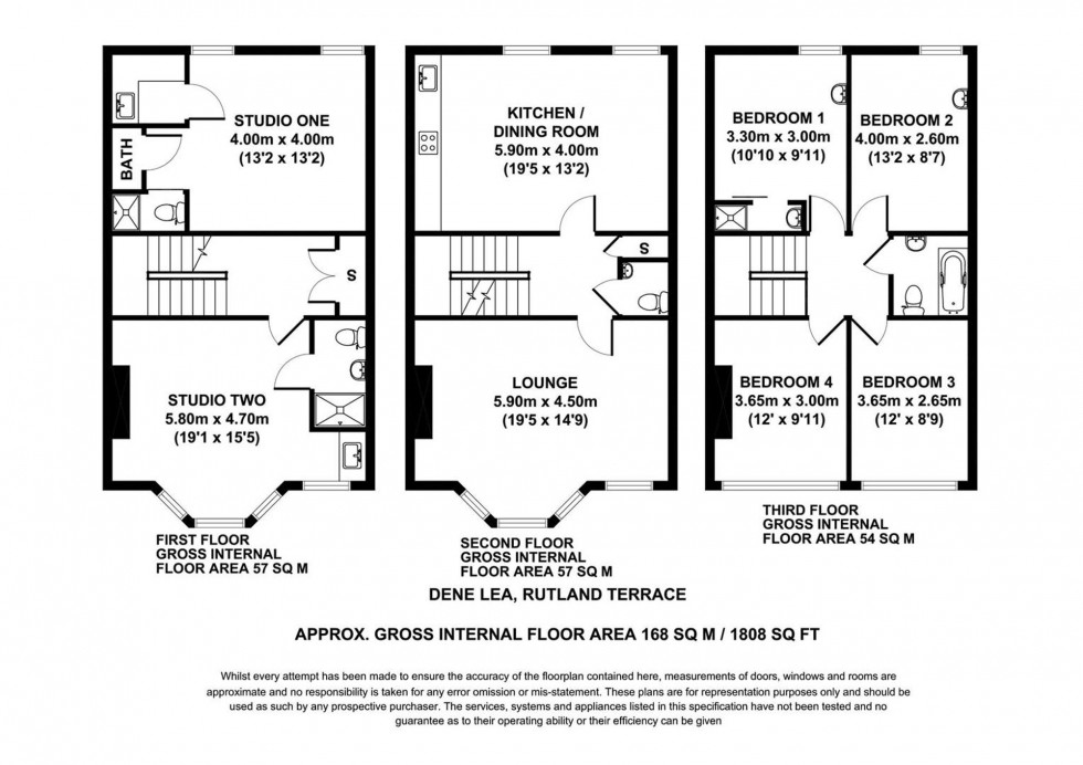 Floorplan for Queens Parade, Scarborough, YO12