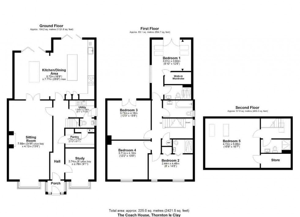 Floorplan for Low Street, Thornton Le Clay, YO60
