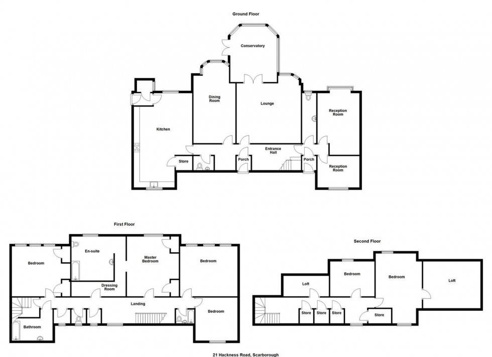 Floorplan for Hackness Road, Scarborough, YO12
