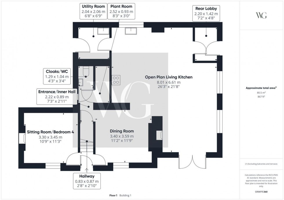 Floorplan for Back Street, Langtoft, YO25