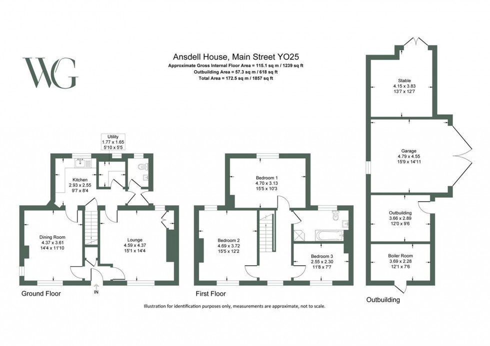 Floorplan for Main Street, Garton-On-The-Wolds, YO25
