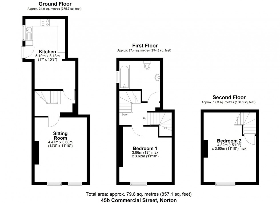 Floorplan for Commercial Street, Norton, YO17