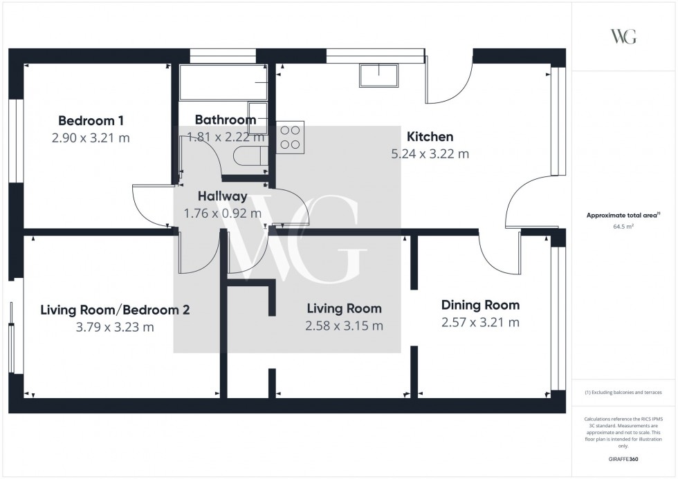 Floorplan for Byefield Grove, East Ayton, YO13